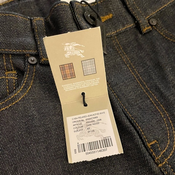 Burberry Children Unisex Jean 6Y (NWT) - Picture 11 of 12